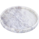  Meridian Barletta White Round Marble Tray IMAGE 3