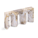  Meridian Curva Beige Marble Decorative Object IMAGE 1