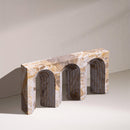  Meridian Curva Beige Marble Decorative Object IMAGE 2