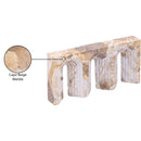  Meridian Curva Beige Marble Decorative Object IMAGE 7