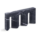  Meridian Curva Black Marble Decorative Object IMAGE 1