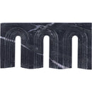  Meridian Curva Black Marble Decorative Object IMAGE 3
