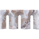  Meridian Curva Brown Marble Decorative Object IMAGE 3