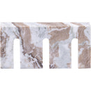  Meridian Curva Brown Marble Decorative Object IMAGE 4