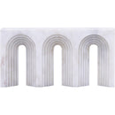 Meridian Curva White Marble Decorative Object IMAGE 3