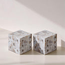  Meridian Dice Beige Marble Decorative Dice IMAGE 2