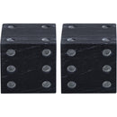  Meridian Dice Black Marble Decorative Dice IMAGE 3