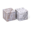  Meridian Dice Brown Marble Decorative Dice IMAGE 1