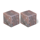  Meridian Dice Pink Marble Decorative Dice IMAGE 1