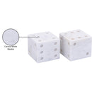  Meridian Dice White Marble Decorative Dice IMAGE 6