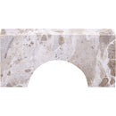  Meridian Cambre Beige Marble Decorative Object IMAGE 4