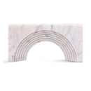  Meridian Cambre White Marble Decorative Object IMAGE 1