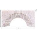  Meridian Cambre White Marble Decorative Object IMAGE 6