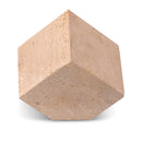  Meridian Block Natural Travertine Decorative Cube IMAGE 1