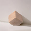  Meridian Block Natural Travertine Decorative Cube IMAGE 2