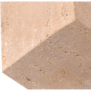  Meridian Block Natural Travertine Decorative Cube IMAGE 4