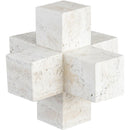  Meridian Jack Natural Travertine Decorative Jack Object IMAGE 3