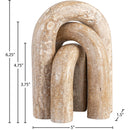  Meridian Arco Natural Travertine 3 pc Decorative Object IMAGE 5