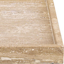  Meridian Barletta Natural Square Travertine Tray IMAGE 5