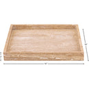  Meridian Barletta Natural Square Travertine Tray IMAGE 6
