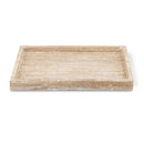  Meridian Barletta Natural Rectangular Travertine Tray IMAGE 1