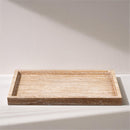  Meridian Barletta Natural Rectangular Travertine Tray IMAGE 2