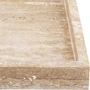  Meridian Barletta Natural Rectangular Travertine Tray IMAGE 4