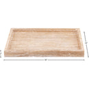  Meridian Barletta Natural Rectangular Travertine Tray IMAGE 5