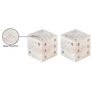  Meridian Dice Natural Travertine Decorative Dice IMAGE 5