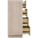  Meridian Adagio Natural Solid Wood And Oak Veneer Chest IMAGE 5