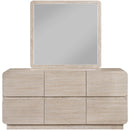  Meridian Adagio Natural Solid Wood And Oak Veneer Mirror IMAGE 5