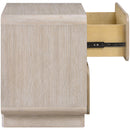  Meridian Adagio Natural Solid Wood And Oak Veneer Nightstand IMAGE 5