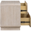  Meridian Adagio Natural Solid Wood And Oak Veneer Nightstand IMAGE 6