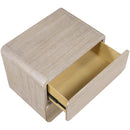  Meridian Adagio Natural Solid Wood And Oak Veneer Nightstand IMAGE 9