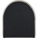  Meridian Andaz Beige Chenille Fabric Upholstered Twin Bed IMAGE 5