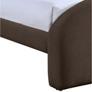  Meridian Andaz Brown Chenille Fabric Upholstered Twin Bed IMAGE 6
