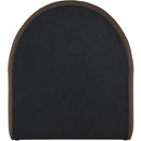  Meridian Andaz Brown Chenille Fabric Upholstered Twin Trundle Bed IMAGE 5