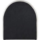  Meridian Andaz Cream Chenille Fabric Upholstered Twin Bed IMAGE 5