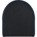  Meridian Andaz Navy Chenille Fabric Upholstered Twin Trundle Bed IMAGE 5