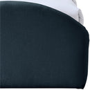  Meridian Andaz Navy Chenille Fabric Upholstered Twin Trundle Bed IMAGE 7