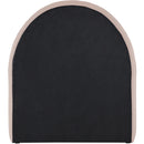  Meridian Andaz Pink Chenille Fabric Upholstered Twin Trundle Bed IMAGE 5