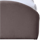  Meridian Andaz Purple Chenille Fabric Upholstered Twin Trundle Bed IMAGE 7