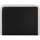  Meridian Fira Beige Linen Textured Fabric Upholstered Full Bed IMAGE 5