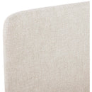  Meridian Fira Beige Linen Textured Fabric Upholstered Full Bed IMAGE 9