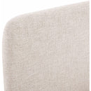  Meridian Fira Beige Linen Textured Fabric Upholstered Twin Bed IMAGE 9