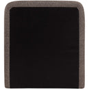  Meridian Fira Brown Linen Textured Fabric Upholstered Twin Bed IMAGE 5