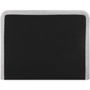  Meridian Fira Grey Linen Textured Fabric Upholstered Full Bed IMAGE 5