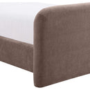  Meridian Fira Brown Chenille Fabric Upholstered King Bed IMAGE 8