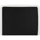  Meridian Fira Cream Chenille Fabric Upholstered Queen Bed IMAGE 5