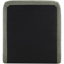  Meridian Fira Green Chenille Fabric Upholstered Twin Bed IMAGE 5